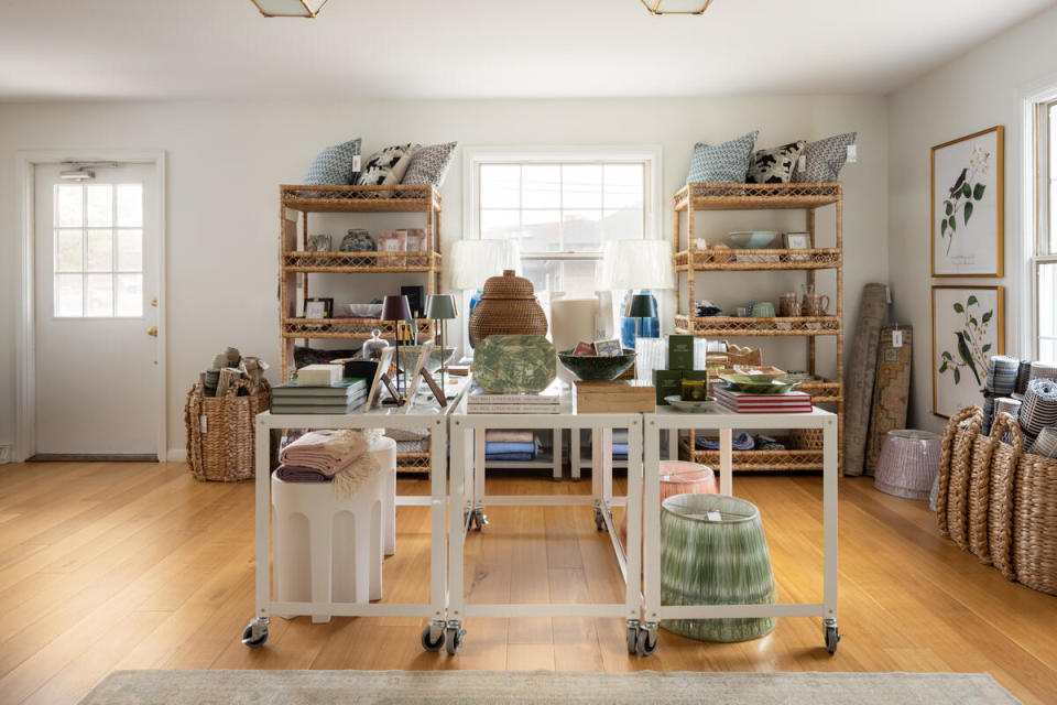 The interior of the Janna McCalley Interiors retail store