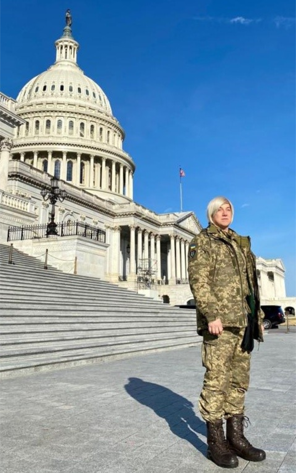 Ashton-Cirillo pictured outside the U.S. Capitol building in December 2022.