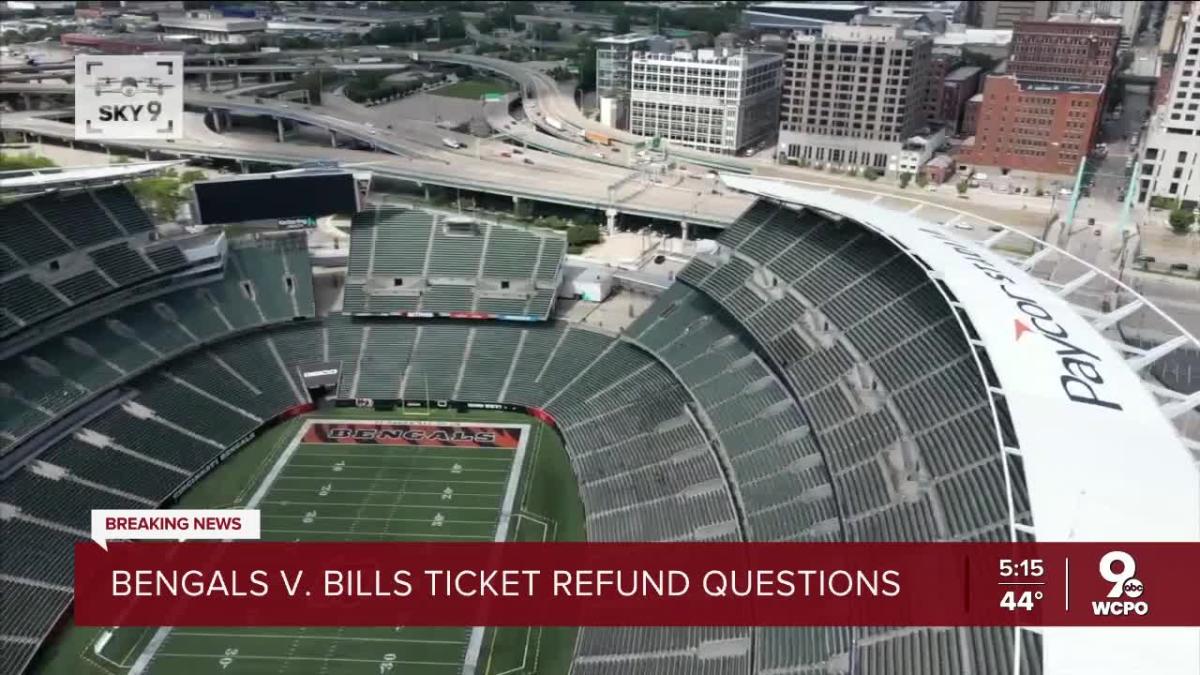 bills bengals ticket refund