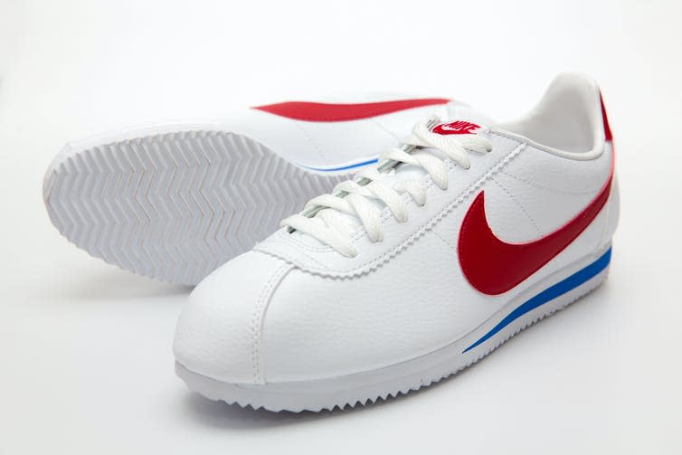 <span class="caption">The Cortez is Nike’s original running shoe, designed by co-founder Bill Bowerman and released in 1972.</span> <span class="attribution"><span class="source">2p2play/ Shutterstock</span></span>