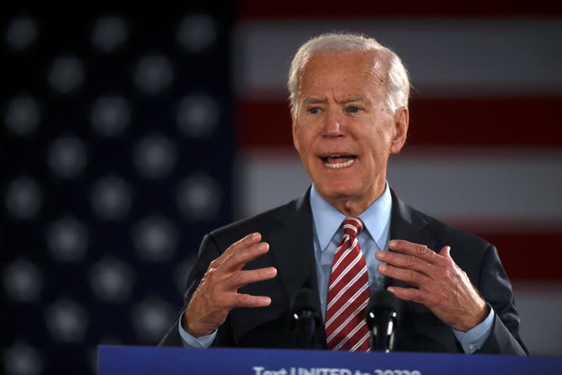 Democratic presidential candidate and former Vice President Joe Biden visits Scranton