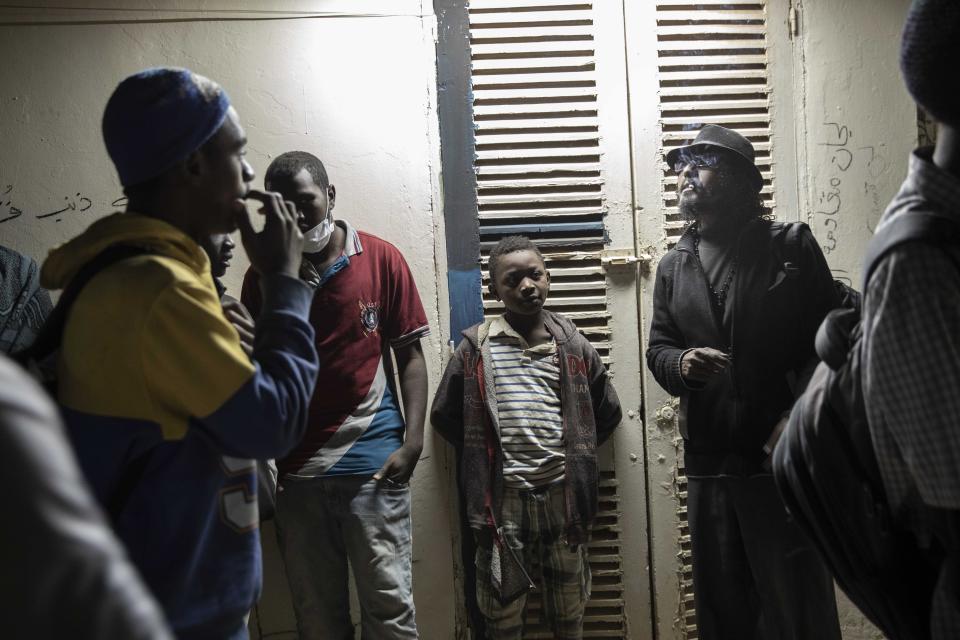 In this Jan. 11, 2020 photo, Sudanese activists hang out at the Revolutionary Martyrs Center, in Khartoum, Sudan. The young protesters who led the uprising against former President Omar al-Bashir say they've lost trust in the generals leading the country after a brutal crackdown on their sit-in last summer by security forces that killed dozens. The generals have shown little willingness to hand over power to a civilian-led administration, one the demonstrators' key demands. (AP Photo/Nariman El-Mofty)