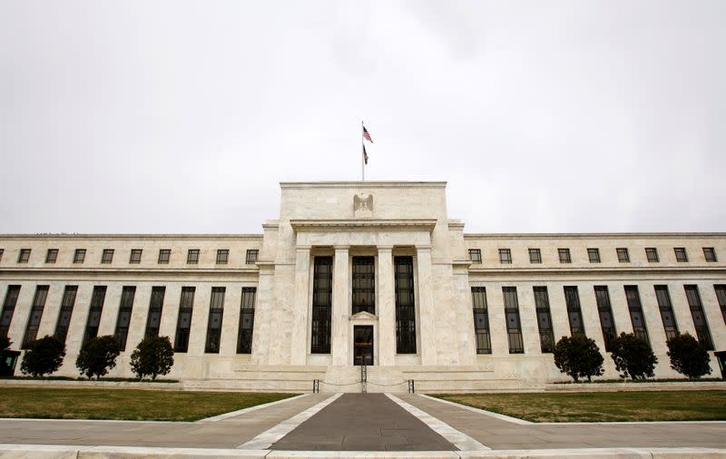 FILE PHOTO: The U.S. Federal Reserve building is pictured in Washington