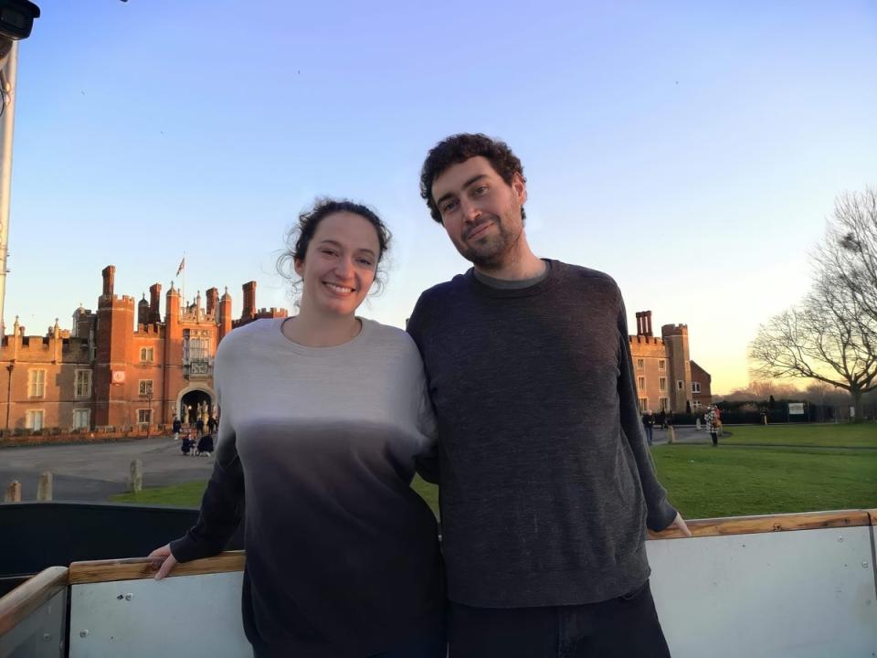 Katherine Shepard with her boyfriend Matthew Willson, who was shot by stray bullet in Georgia in January 2022 (Courtesy of Kate Easingwood)