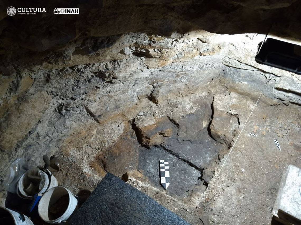 Inside the chultún, a large cavern was built from layers of crushed coral and clay and ash lined the floor, officials said.