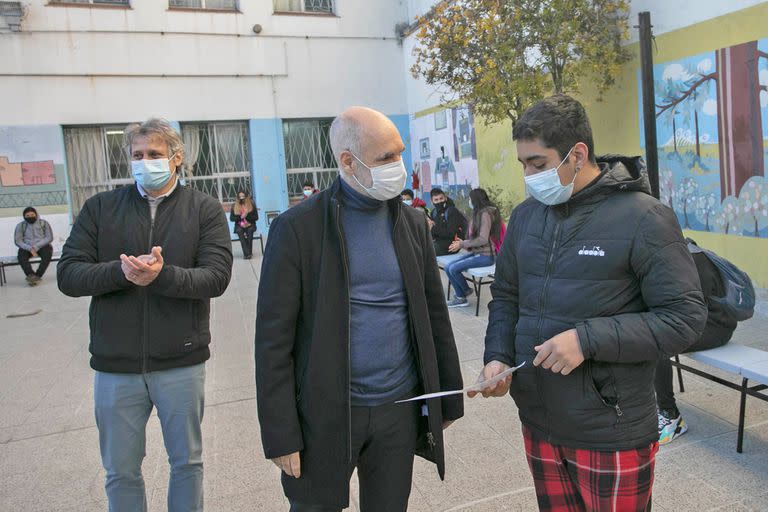 Horacio Rodríguez Larreta, S.Acuña, Fernán Quirós,  F.Miguel lanzaron la tercera edición del programa Apoyo Económico a la Primera Infancia.