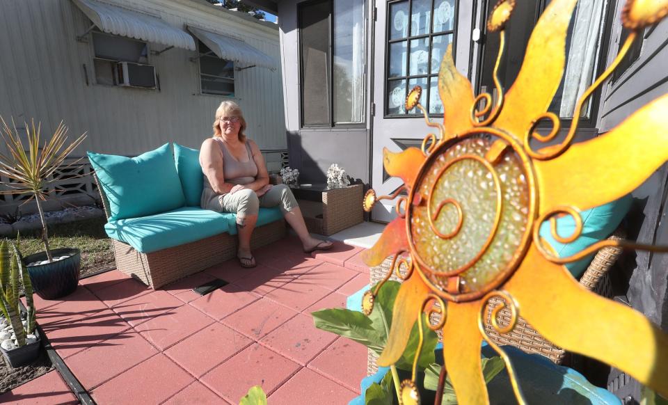 Sandra Kissinger fought her way out of homelessness three years ago. She has fixed up her Ormond Beach trailer home and made a peaceful life for herself. But her rising rent and $16,000 salary have her worried about becoming homeless a second time.