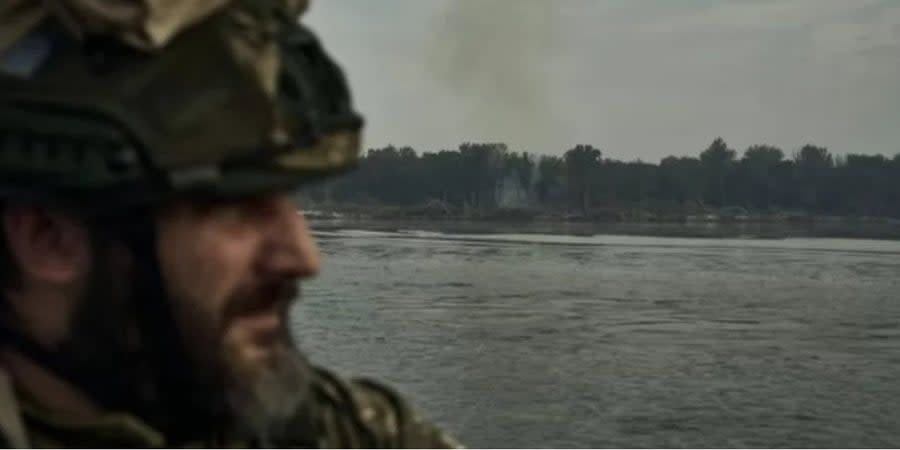 Ukrainian fighters on the bridgehead on the left bank of Kherson Oblast