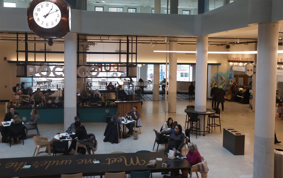 The main area of Mercantile on Main inside Sibley Square on Jan. 29.