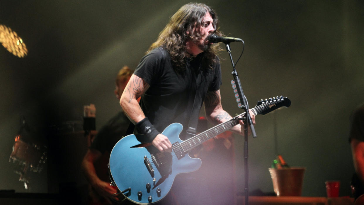  Dave Grohl performing on stage with Foo Fighters, 2021 