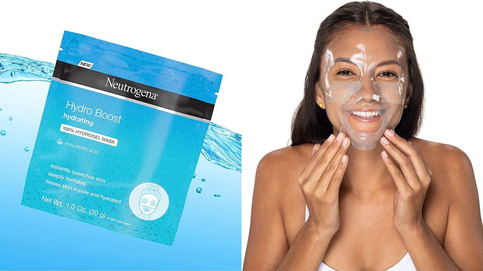 Quench dry skin with the Neutrogena Hydro Boost Hydro Gel Mask.