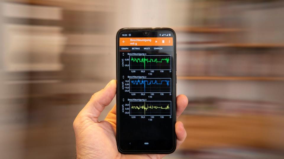Im Kreis herum: Welche Beschleunigungskräfte dabei auftreten, kann Phyphox messen und anzeigen.