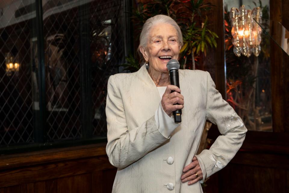 Dame Vanessa Redgrave, who received one of two special awards, at the Evening Standard Theatre Awards (Lucy Young)