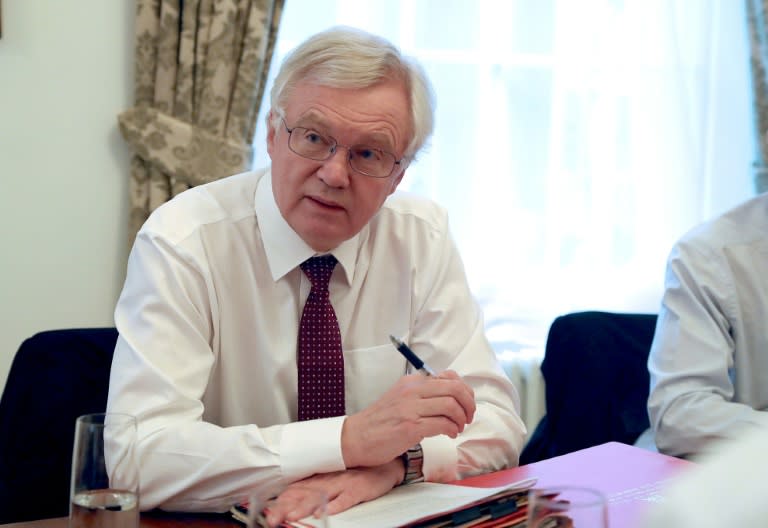 Britain's Brexit Minister David Davis promised his country would maintain regulatory standards after leaving the EU