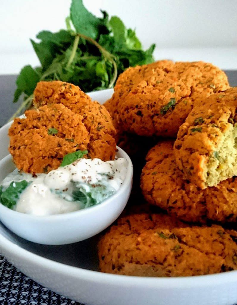 Les lentilles corail en falafels