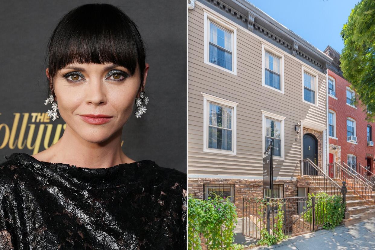 Michael Kovac/The Hollywood Reporter via Getty; Christina Ricci Brooklyn apartment for sale