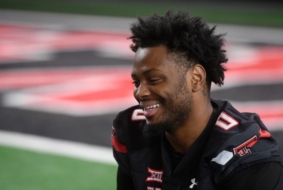 Texas Tech's Rayshad Williams attends media day, Thursday, Aug. 3, 2023, at the Sports Performance Center.