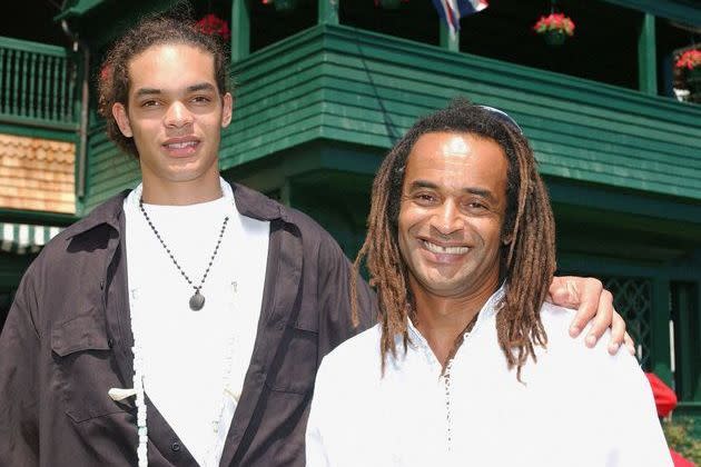 Yannick Noah et son fils Joakim