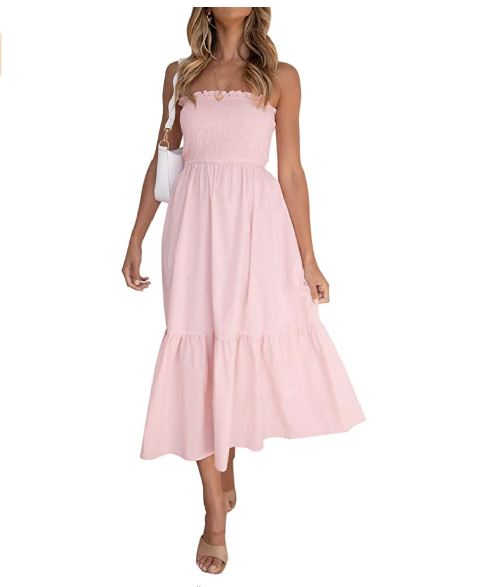 12) Women's Strapless Beach Party Long Maxi Dress