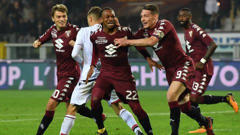 Joel Obi Andrea Belotti Torino Cagliari Serie A 10292017