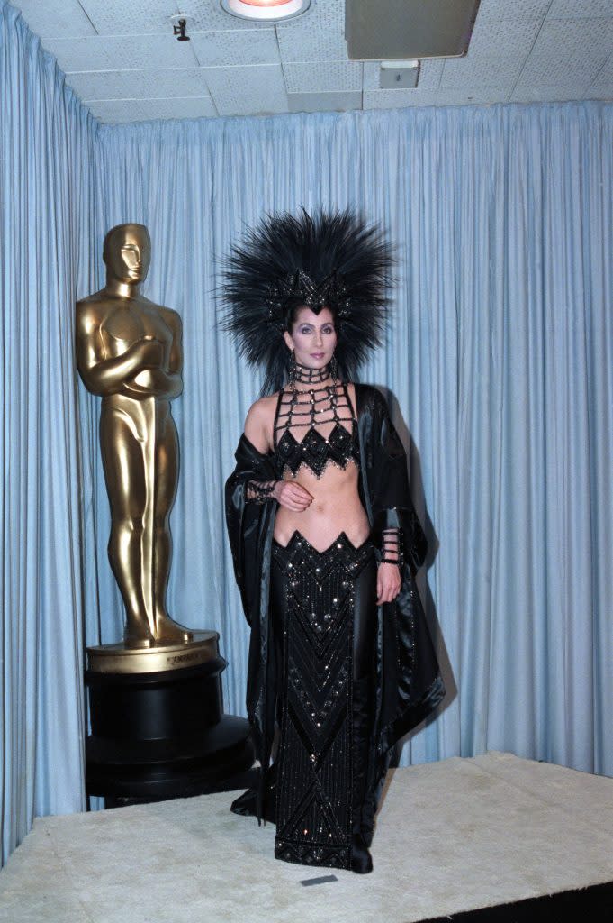 Cher at the 1986 Academy Awards.<br>(Credit: Getty)