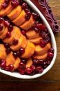 <p>This brightly colored casserole checks off two boxes on your Thanksgiving list: sweet potatoes and cranberries. Looking to switch it up? You can swap out the cranberry syrup for ginger-almond or butterscotch-spice alternatives.</p><p><em>Get the recipe at <a href="https://www.goodhousekeeping.com/food-recipes/a8094/maple-cranberry-sweet-potatoes-recipes/" rel="nofollow noopener" target="_blank" data-ylk="slk:Good Housekeeping;elm:context_link;itc:0;sec:content-canvas" class="link ">Good Housekeeping</a>.</em></p>
