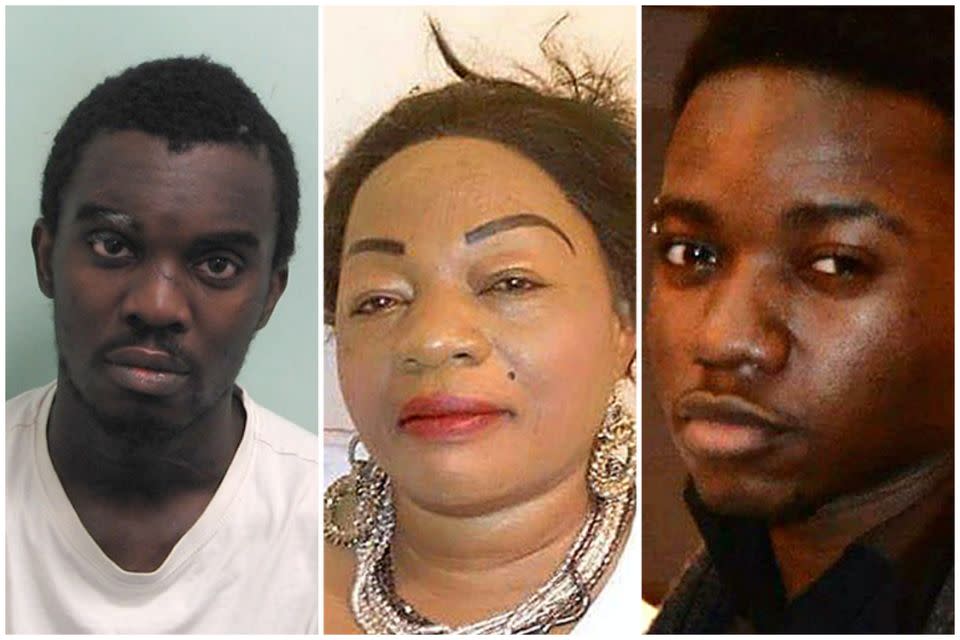 Obina Ezeoke, 28, was sentenced to life in prison at the Old Baily in September for murdering mother-of-nine, Annie Ekofo, 53, and her nephew Bervil Ekofo, 21.  