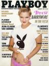 <p>Before she was a bonafide Hollywood star, Drew Barrymore was a bit of a wild child in the industry. At age 19, she posed in a white <em>Playboy</em> T-shirt and a pair of pink knickers for the 1995 cover. For her 20th birthday, Barrymore’s godfather, Steven Spielberg, sent her a note that said, “Cover yourself up,” with photos of the <em>Playboy</em> shoot edited so that she appeared fully clothed.<br>(Photo: Playboy) </p>