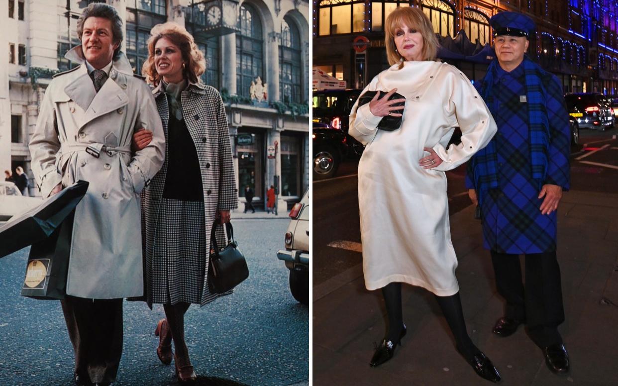 Joanna Lumley has returned to the fashion house after first modelling for them in the 1970s