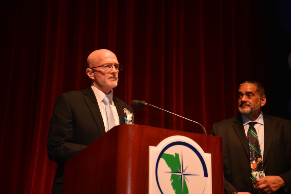 The winner of the Florida Today VRA Organization of the year is Aging Matters, speaking is Tom Kammerdener, president and CEO. 