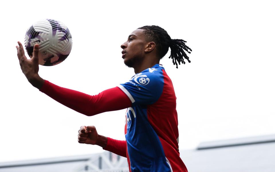 Michael Olise of Crystal Palace reacts during the Premier League matc