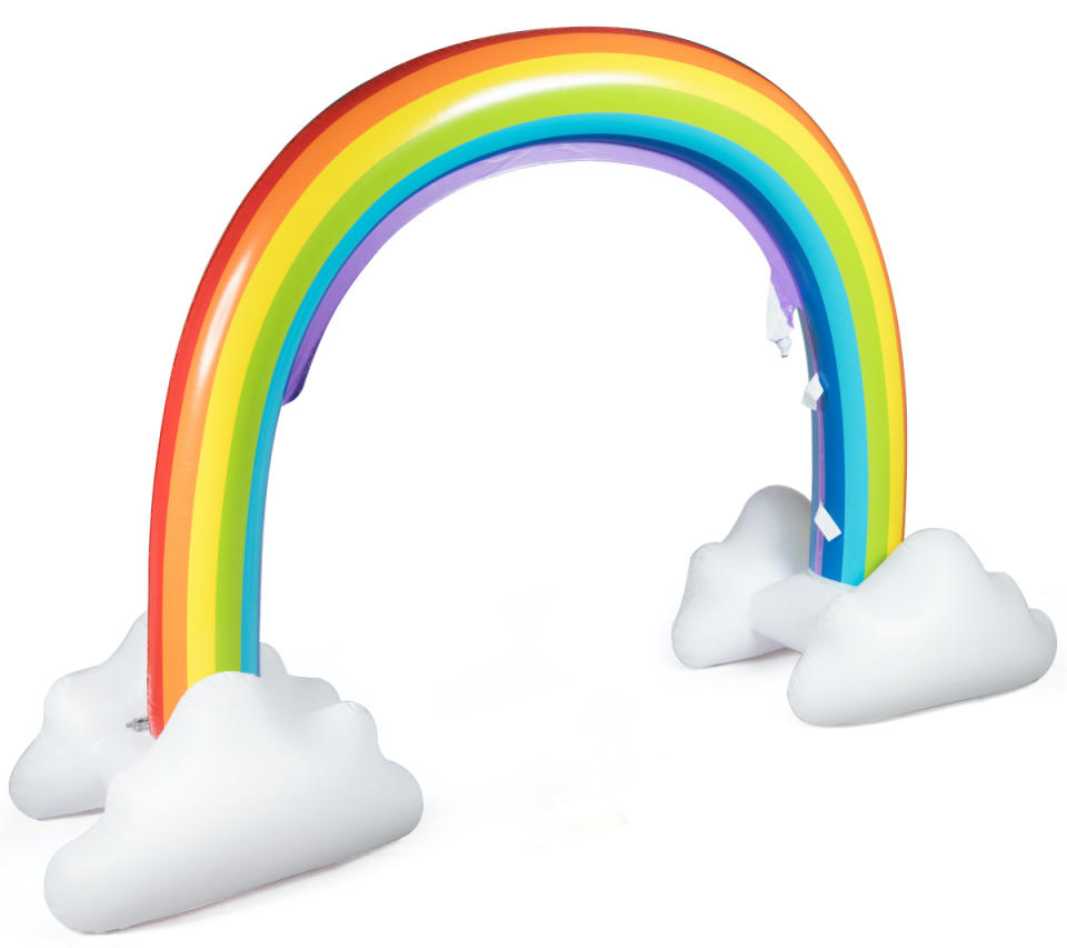 Inflatable Rainbow Sprinkler Outdoor Sprinkling Water Game Toy (Photo: Walmart)