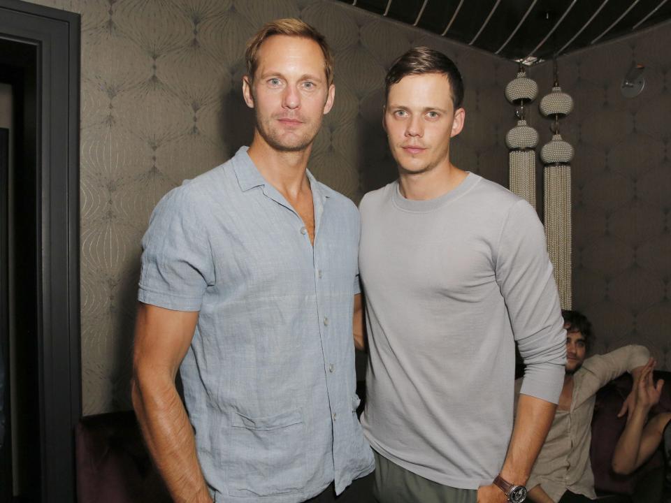 Alexander Skarsgard and Bill Skarsgard in 2018.