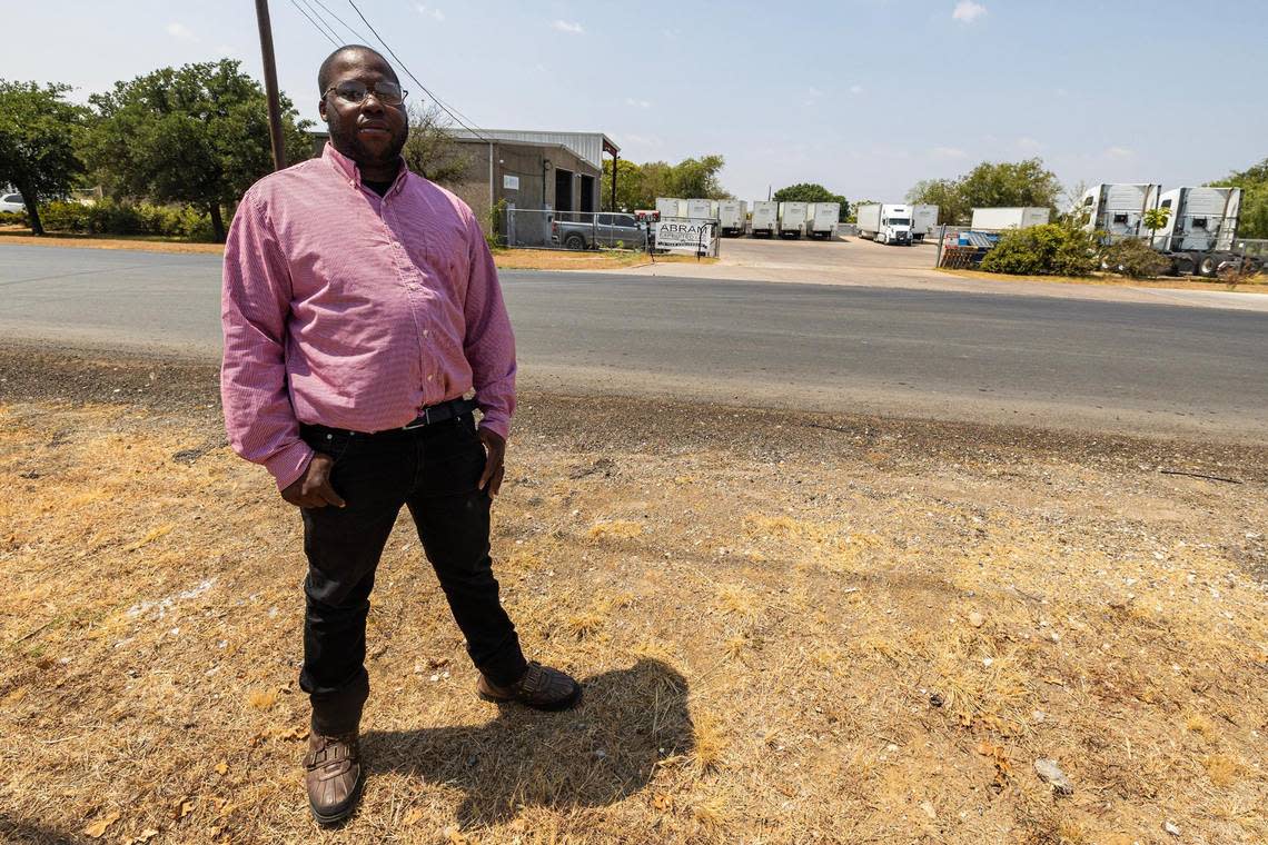 Adam Davis grew up in Echo Heights and now owns multiple group homes in the neighborhood. He believes industrial and commercial development nearby is causing health problems for residents.