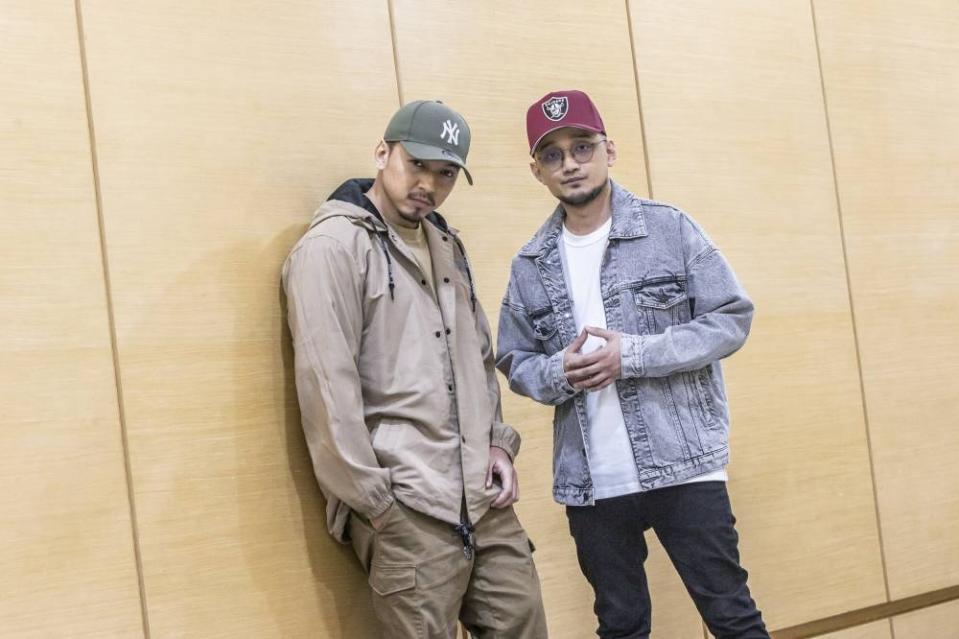 Malaysian rappers Kmy Kmo (left) and Luca Sickta. — Picture by Hari Anggara