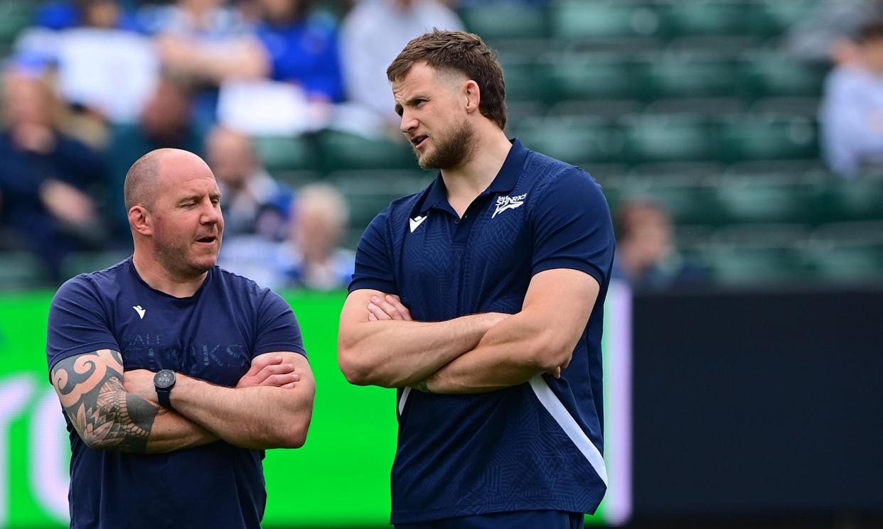 <span>Jonny Hill (right) was sidelined with injury when the incident took place.</span><span>Photograph: Tom Sandberg/PPAUK/Shutterstock</span>