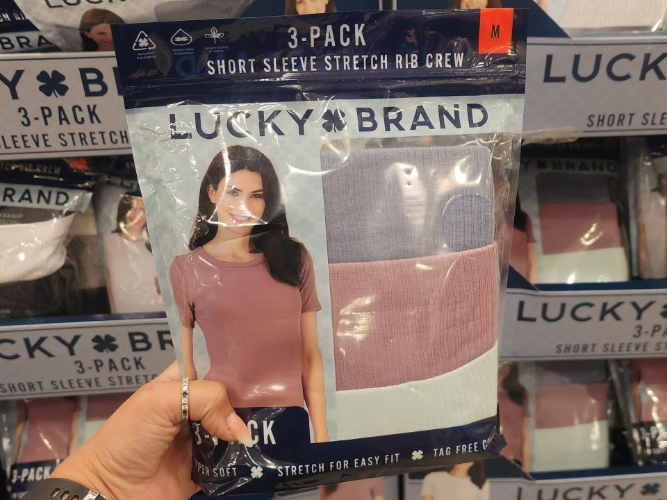 Lucky Brand ribbed T-shirts at Costco