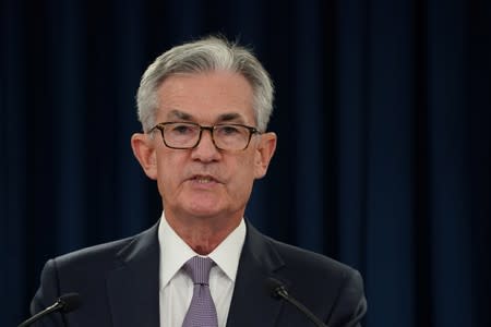 Federal Reserve Chair Jerome Powell holds a News Conference