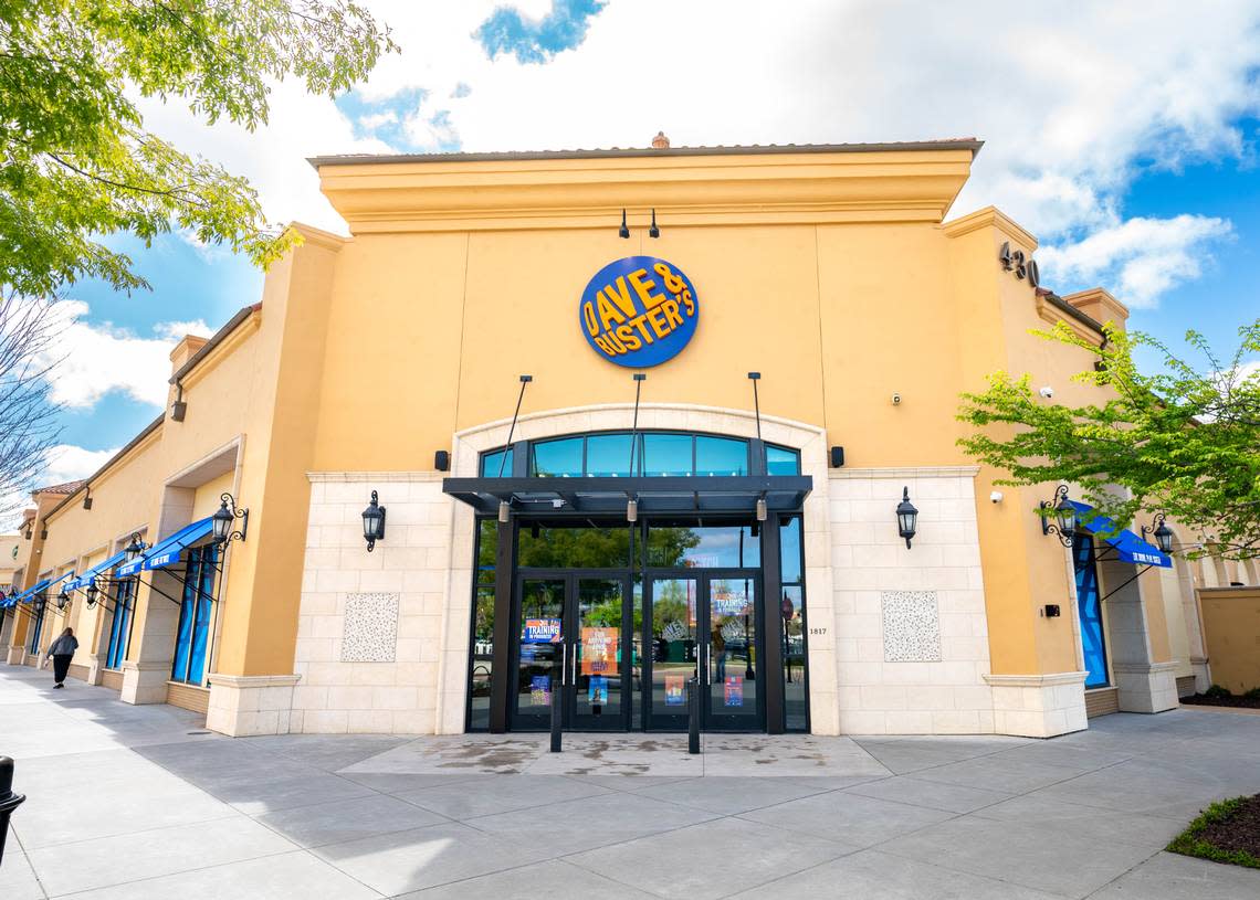 Dave & Buster’s is located at 430 Palladio Parkway, Suite 1817 in Folsom, California on Tuesday, March 26, 2024. Cameron Clark/cclark@sacbee.com