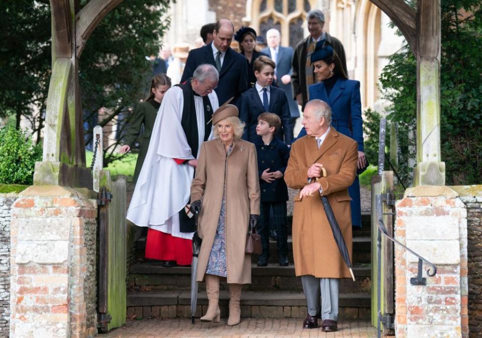 royals attends christmas day church service