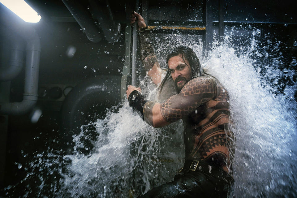 Jason Momoa in 'Aquaman' (Photo: Jasin Boland/ © Warner Bros./courtesy Everett Collection)