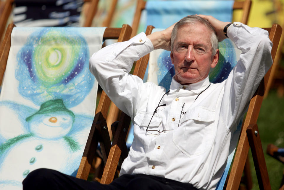 Author Raymond Briggs poses for media in Hyde Park   (Photo by Anthony Devlin - PA Images/PA Images via Getty Images)