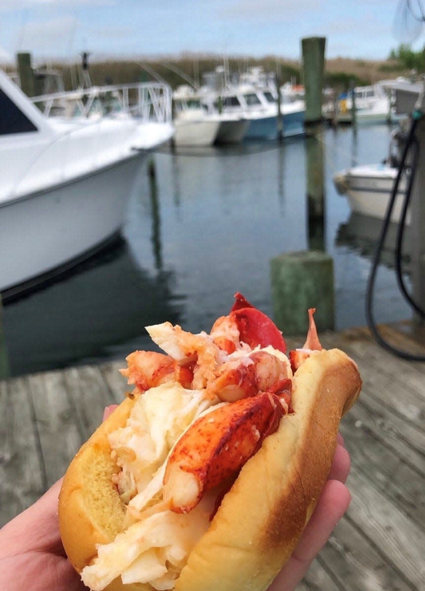 You can enjoy Point Lobster Bar & Grill's classic lobster roll, which is served hot, at the 2022 New Jersey Seafood Festival in Belmar.