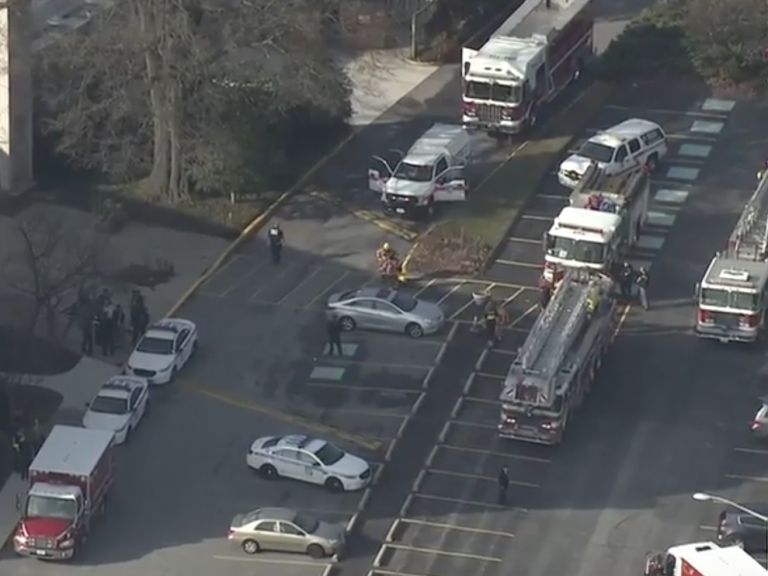 Maryland synagogue incident: Suspicious package found with people 'feeling ill' and hazmat crew on scene