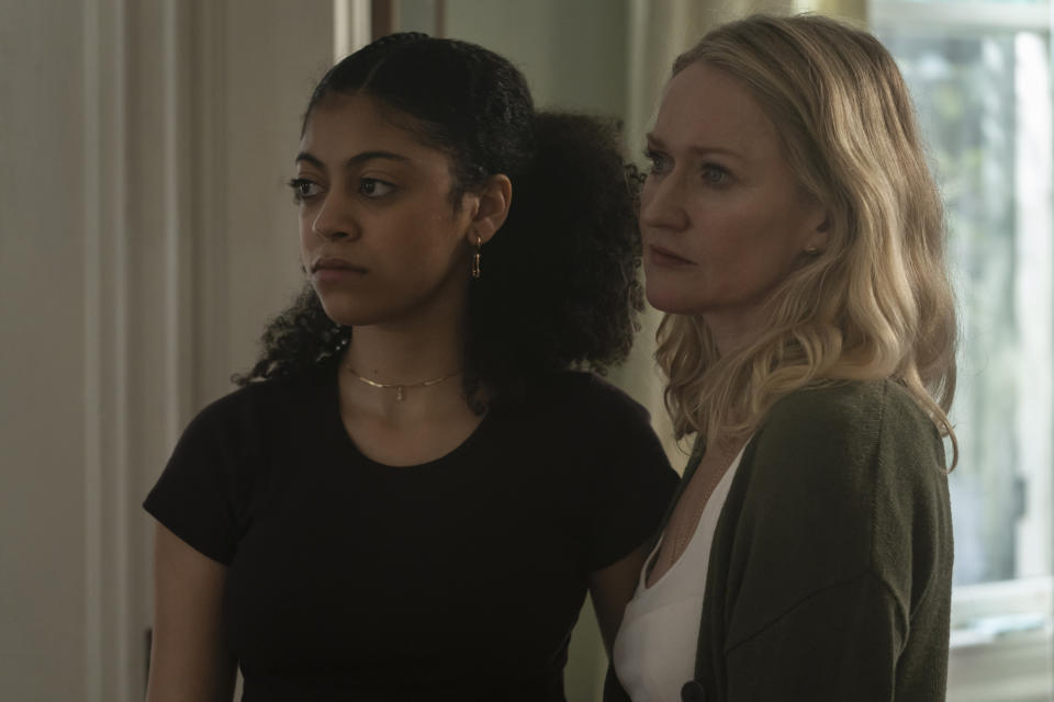 Arica Himmel, left, and Paula Malcomson in <i>Parish</i><span class="copyright">AMC</span>