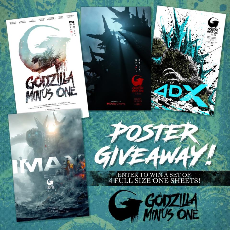 Godzilla Minus One Poster Giveaway