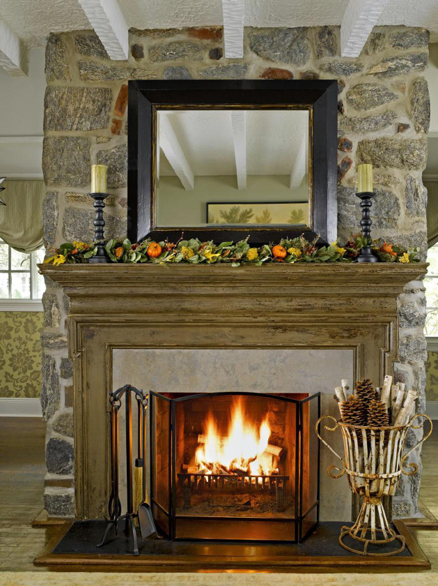 Woodsy Mantel