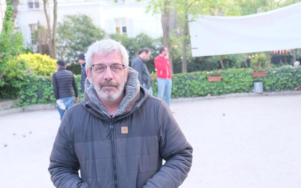 Maxime Liogier, εκπρόσωπος της Λέσχης Petanque Montmartre “CLAP”, Παρίσι