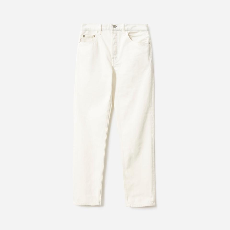 <p><a href="https://go.redirectingat.com?id=74968X1596630&url=https%3A%2F%2Fwww.everlane.com%2Fproducts%2Fwomens-90s-cheeky-straight-jean-bone&sref=https%3A%2F%2Fwww.townandcountrymag.com%2Fstyle%2Ffashion-trends%2Fg35877748%2Fbest-white-jeans%2F" rel="nofollow noopener" target="_blank" data-ylk="slk:Shop Now;elm:context_link;itc:0;sec:content-canvas" class="link ">Shop Now</a></p><p>The '90s Cheeky Straight Jean </p><p>$108.00</p><p>everlane.com</p><span class="copyright">Courtesy of Everlane</span>