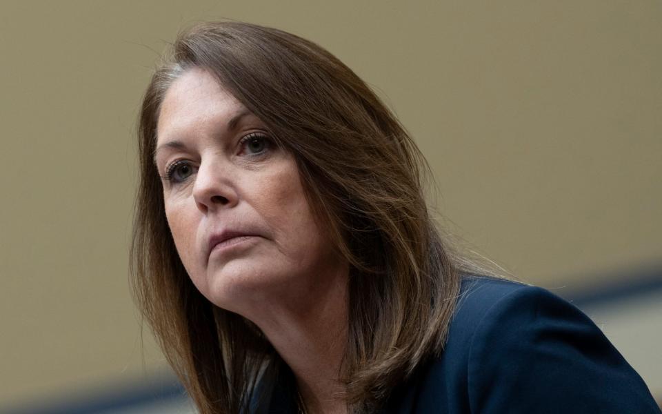 US Secret Service Director Kimberly Cheatle testifies during a House Oversight Committee hearing